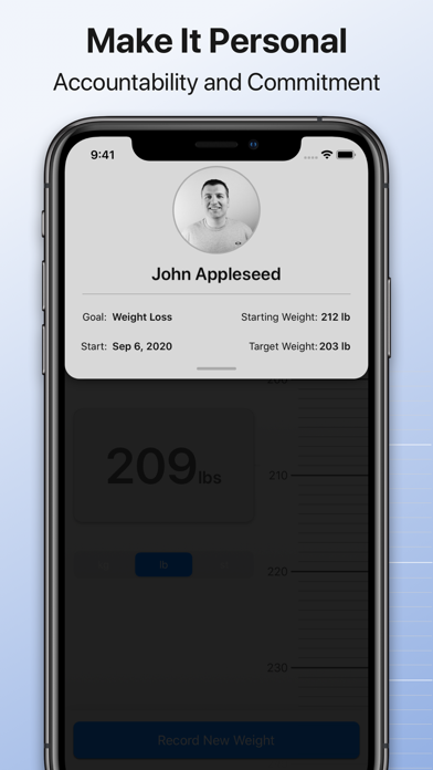 Weight Loss Tracking Screenshot