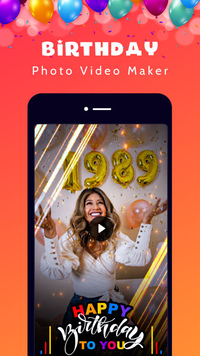 Birthday Video Maker - status Screenshot