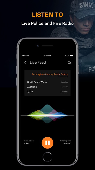 Police Scanner App, live radio Screenshot