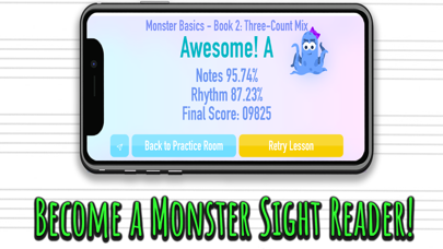 Monster Musician:Reading Game Screenshot