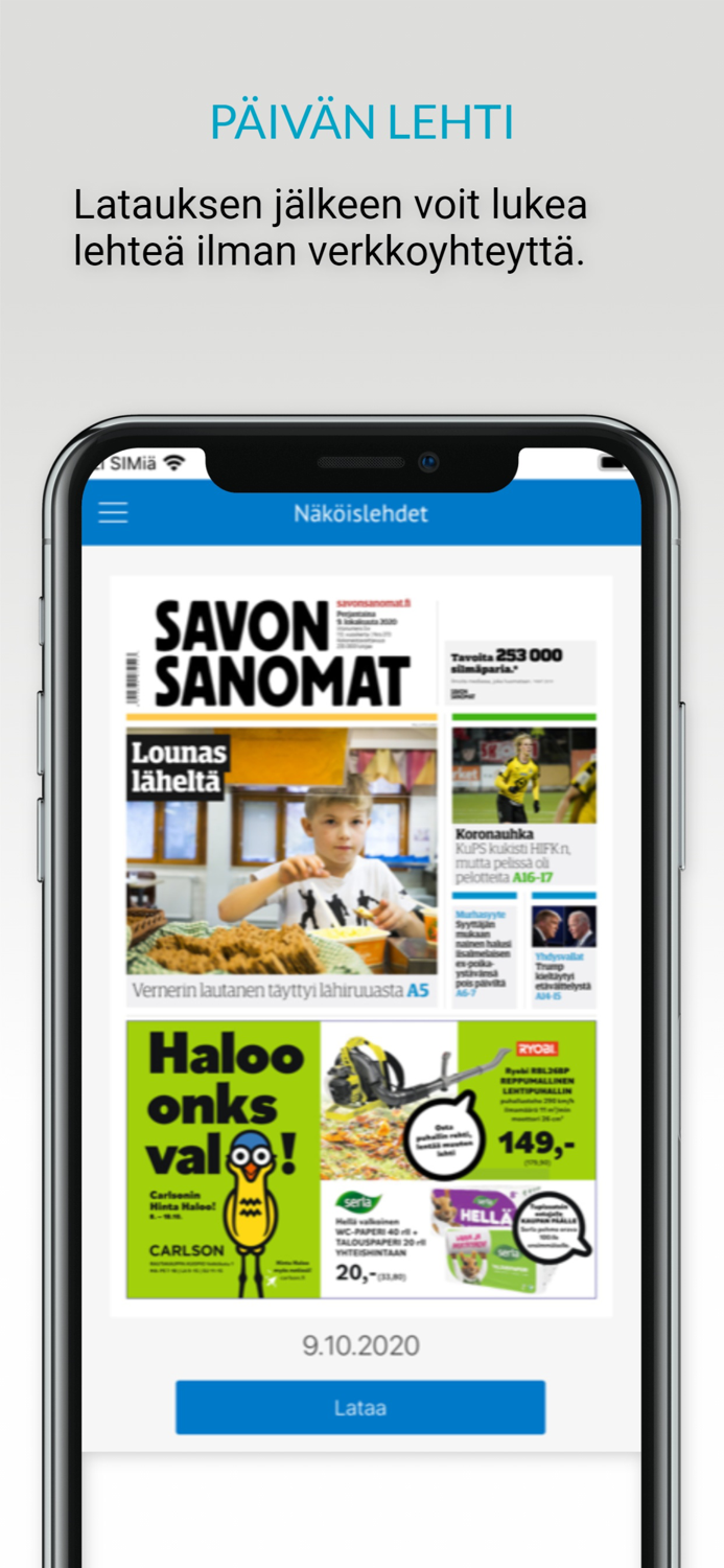 Savon Sanomat päivän lehti