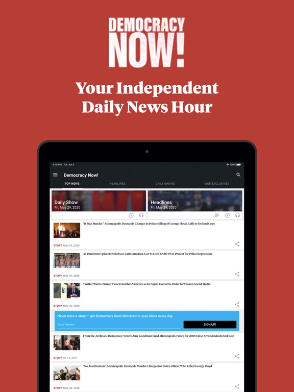 Screenshot #4 pour Democracy Now!