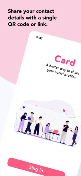 Game screenshot Card - Share Social Profiles mod apk
