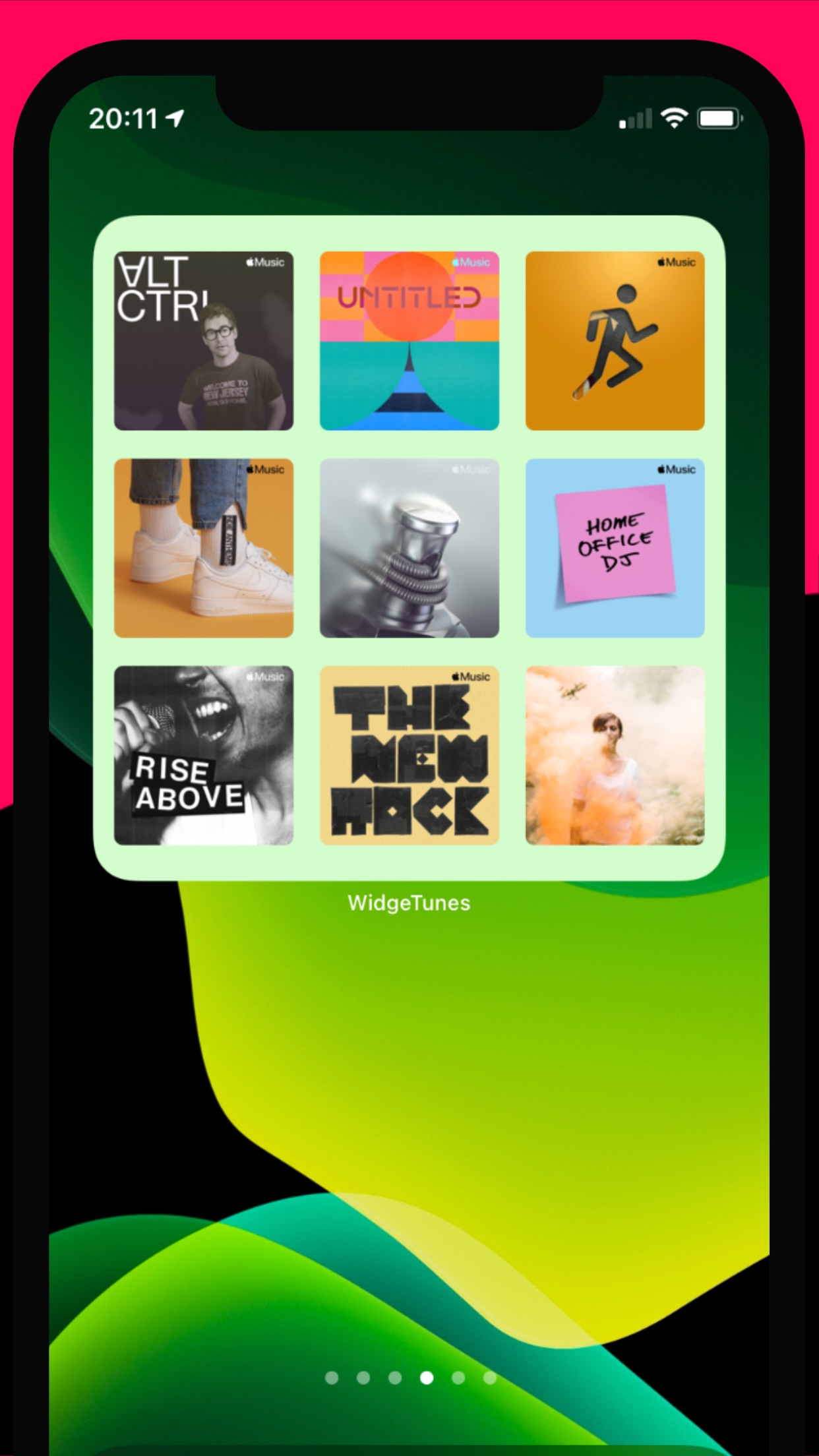 Screenshot do app WidgeTunes - Music Widgets