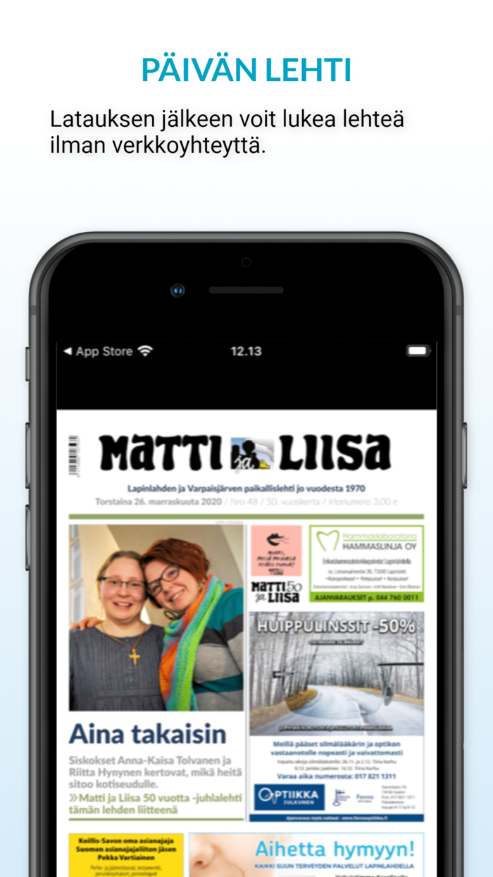 Matti ja Liisa päivän lehti