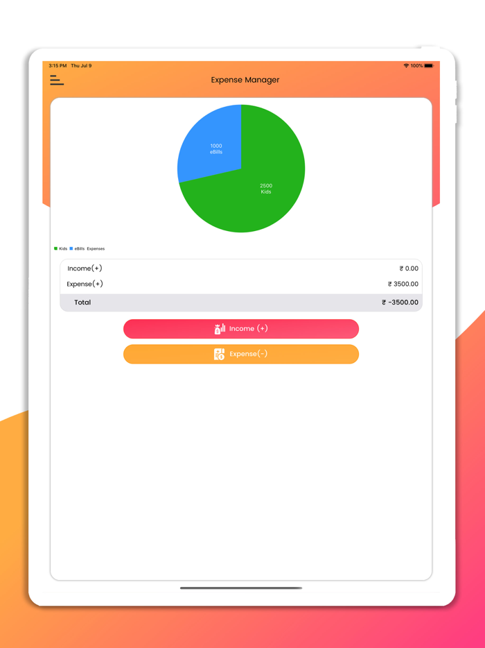 Expense Spending Tracker