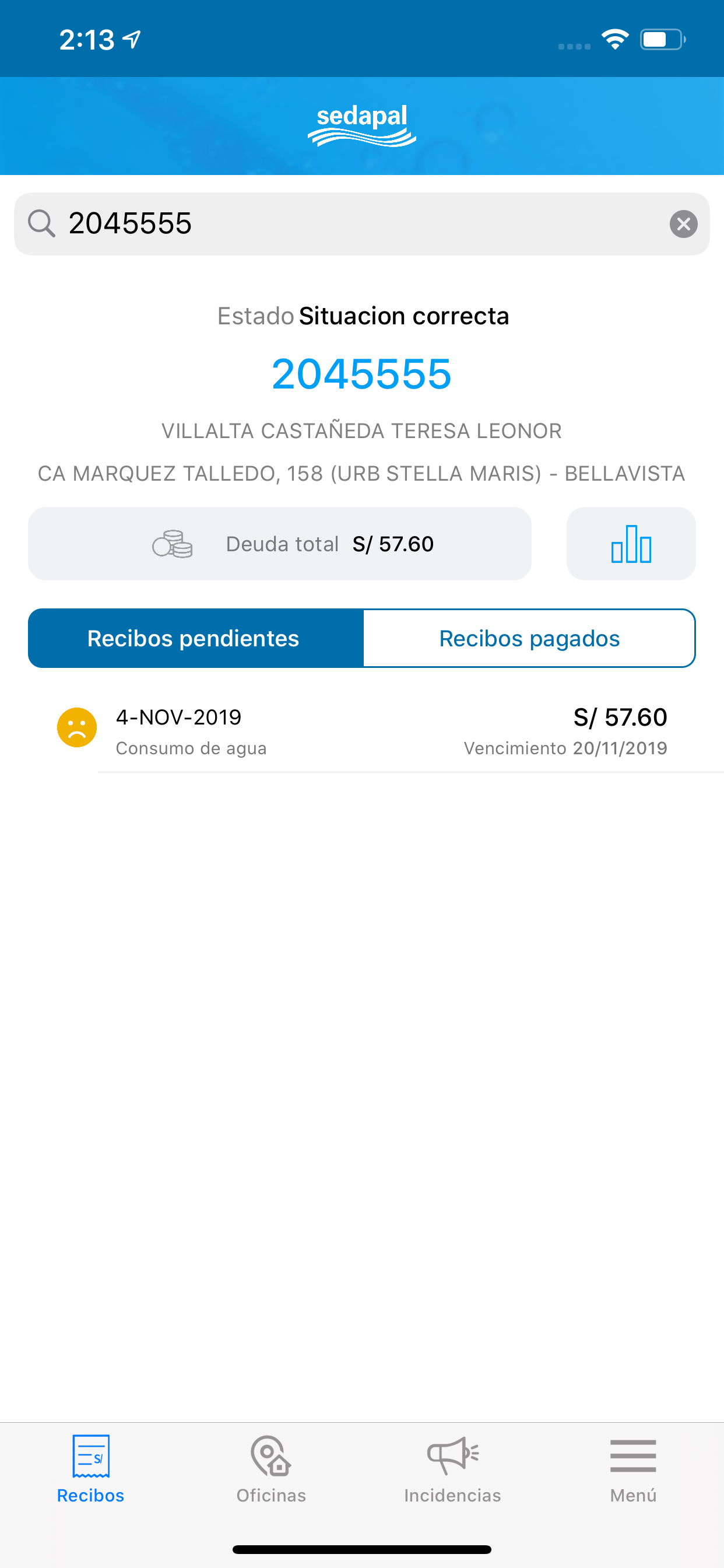 App Sedapal