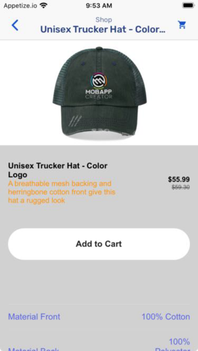 MobApp Shop Screenshot