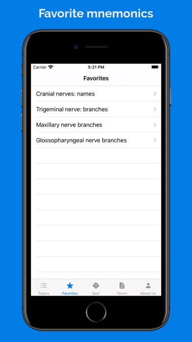 Anatnomics: Anatomy mnemonics Screenshot