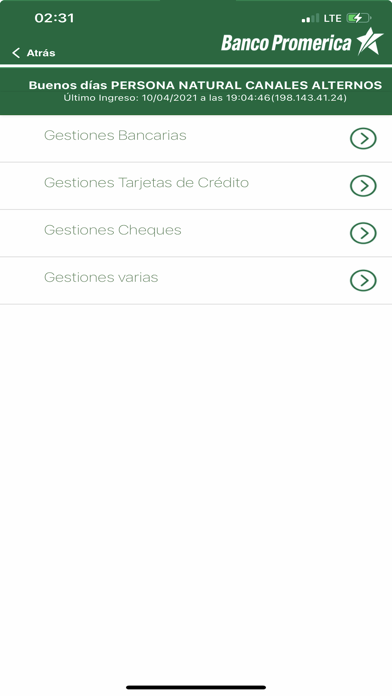 Banco Promerica Móvil Screenshot
