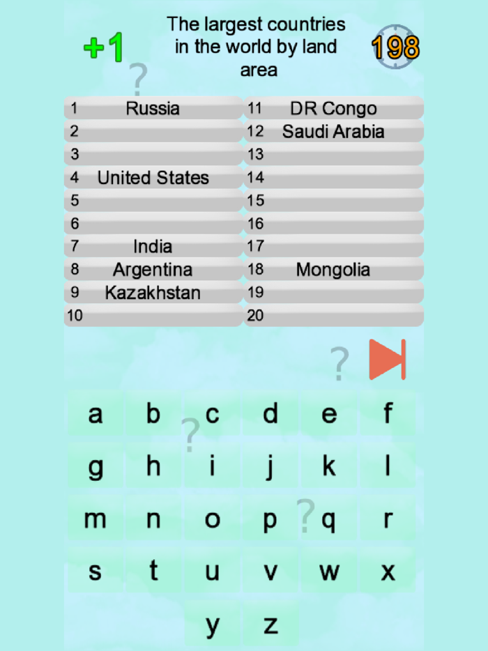 World Countries Quiz