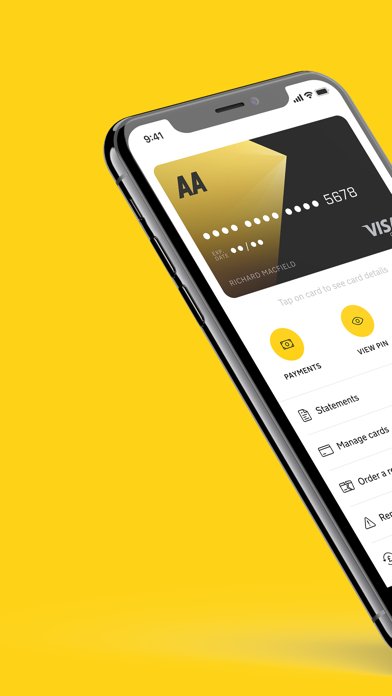 AA Credit Card Screenshot