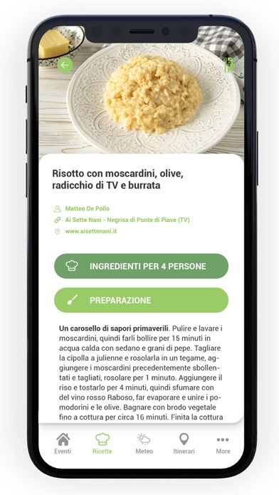 Veneto Meteo Food Screenshot