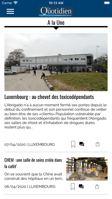 Le Quotidien.lu Screenshot