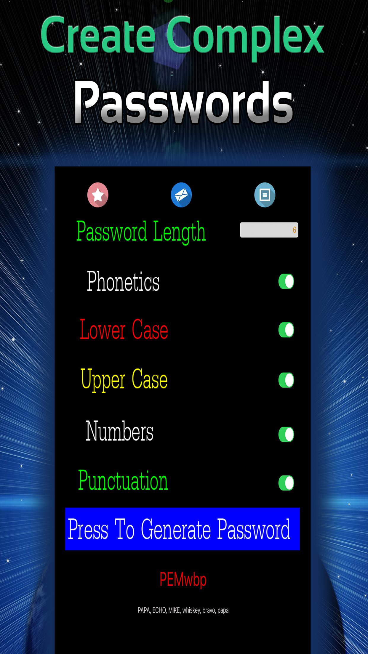 Passwords Security Generator