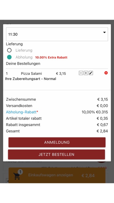 Pizza Center Herten Screenshot