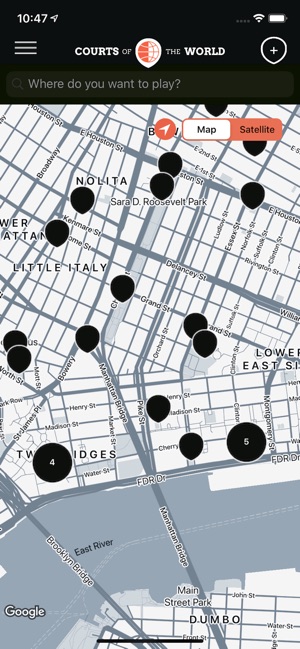 Basketball Court Finder Map – Courts of the World