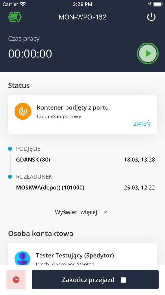 #1. E-containers.eu kierowca (iOS) By: RRMEDIA sp. z o.o.