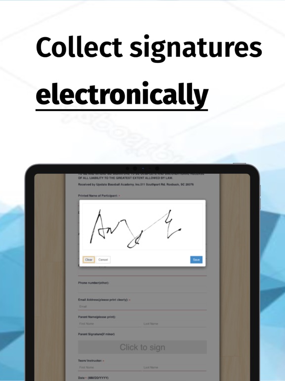 Screenshot #5 pour WaiverElectronic-Online Waiver