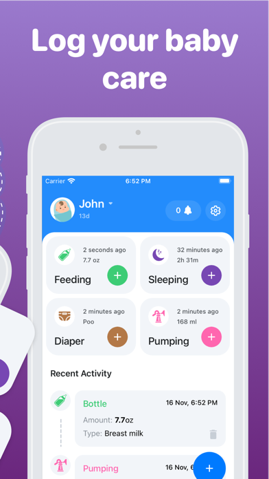 N-Born - Baby Feeding Tracker Screenshot