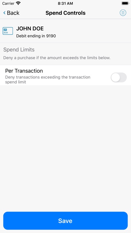 RiverHills Bank Card Controls screenshot-3