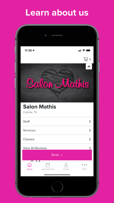 Salon Mathis LLC Screenshot