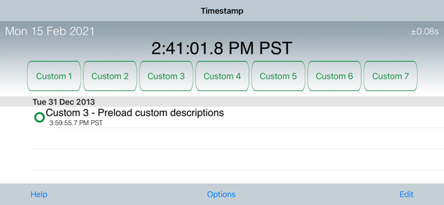 ‎Emerald Timestamp Screenshot