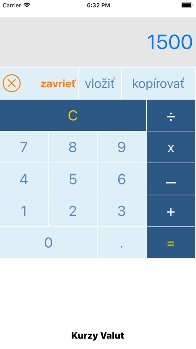 Kurzy valut Screenshot