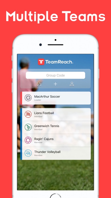 TeamReach – Your Team App Screenshot