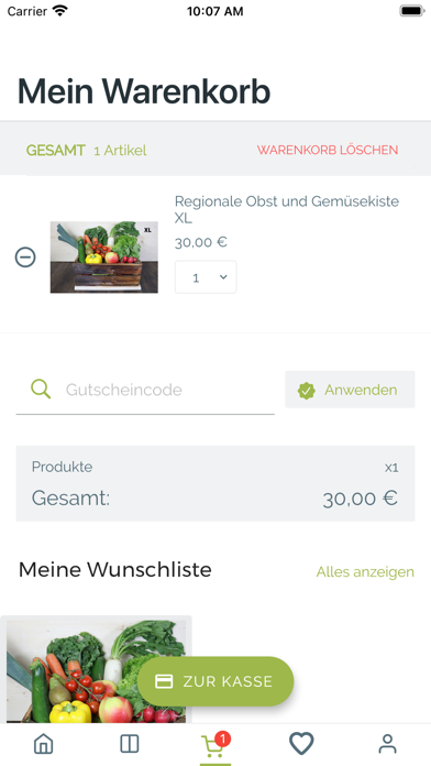 Regio-Delivery Screenshot