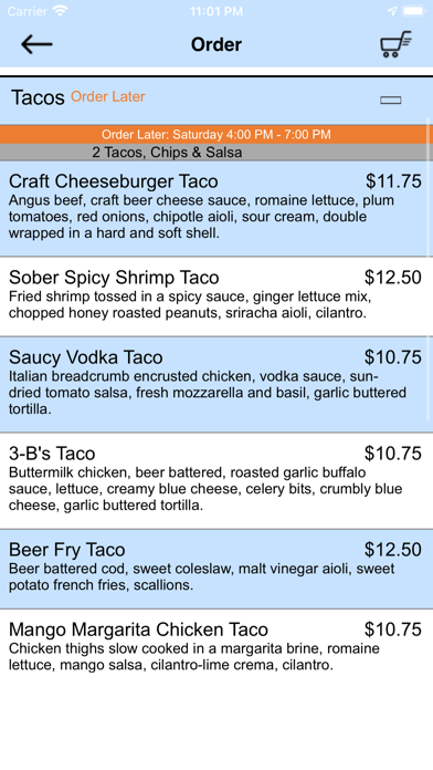 Rustic Taco Bar Screenshot