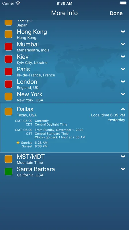 TimeScroller - timezone helper screenshot 5 of 6