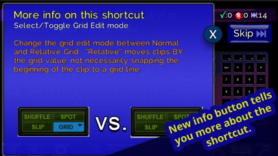 Pro Tools Shortcuts Trainer Screenshot