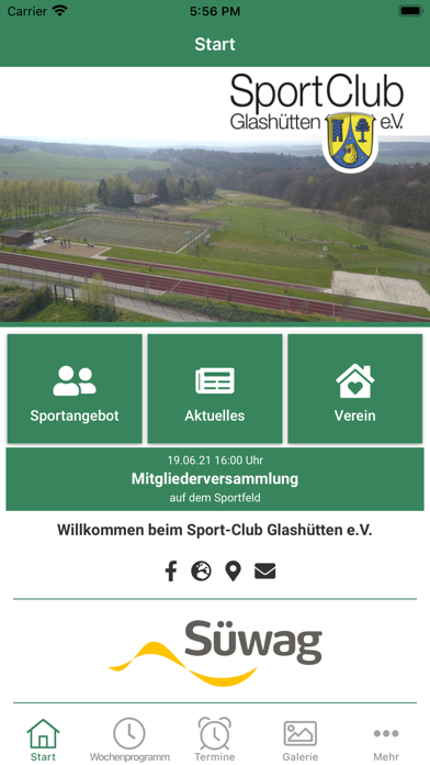 Sport-Club Glashütten e.V. Screenshot