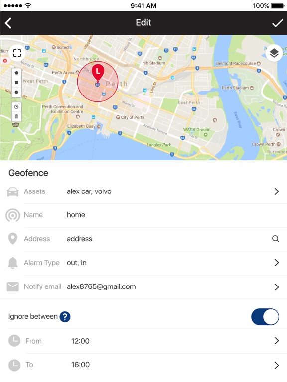 WardenGPS iPad screenshot 5 - Navigation app