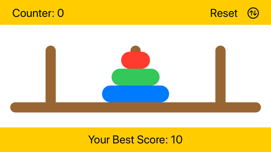 #7. Hanoi Tower Logic (iOS) By: Robert Martens