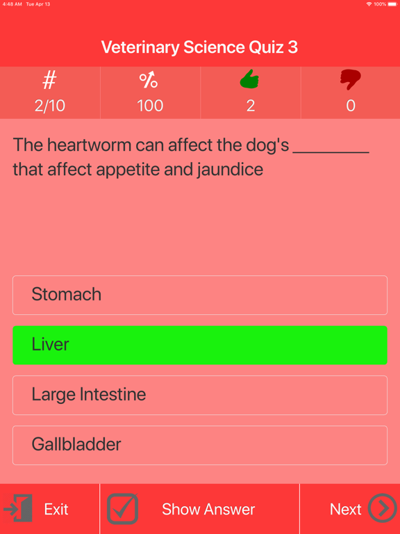 Screenshot #6 pour Veterinary Science Quiz