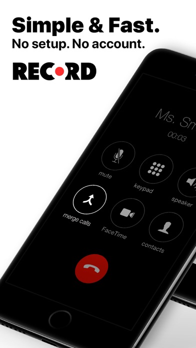 WeRec: Call Recorder App Screenshot