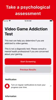 video game addiction test iphone screenshot 1