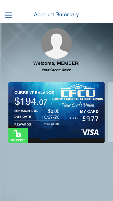 Screenshot #2 pour CorryFCU Visa