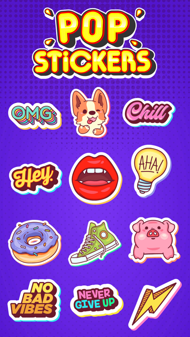 Screenshot #2 pour Pop Style Stickers
