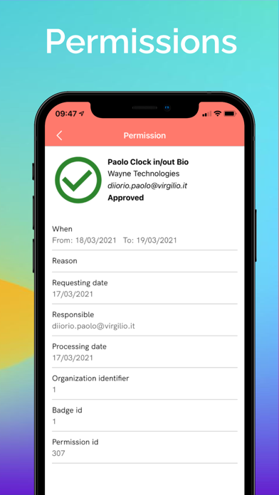 BadgeMe: time tracking service Screenshot