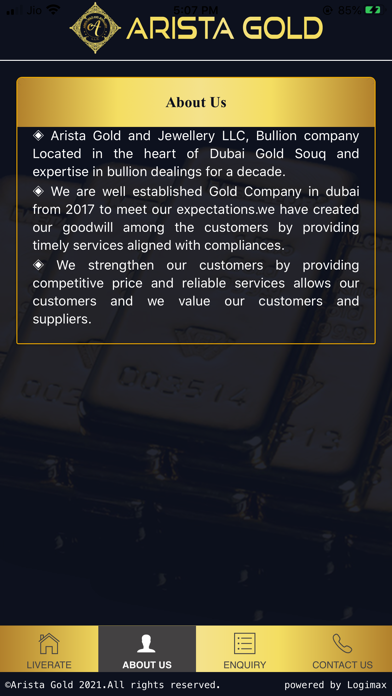 Arista Gold and Jewellery Screenshot