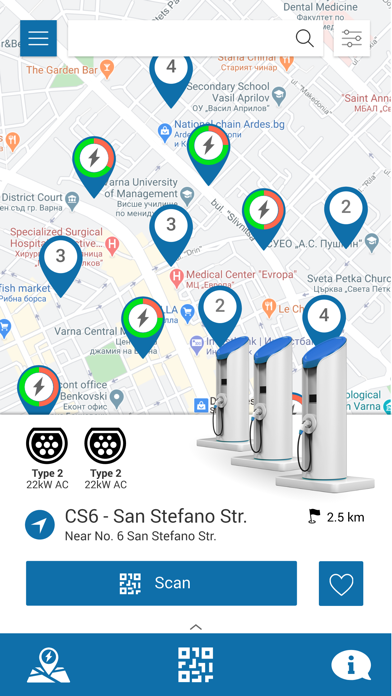 Varna Charging Stations Screenshot