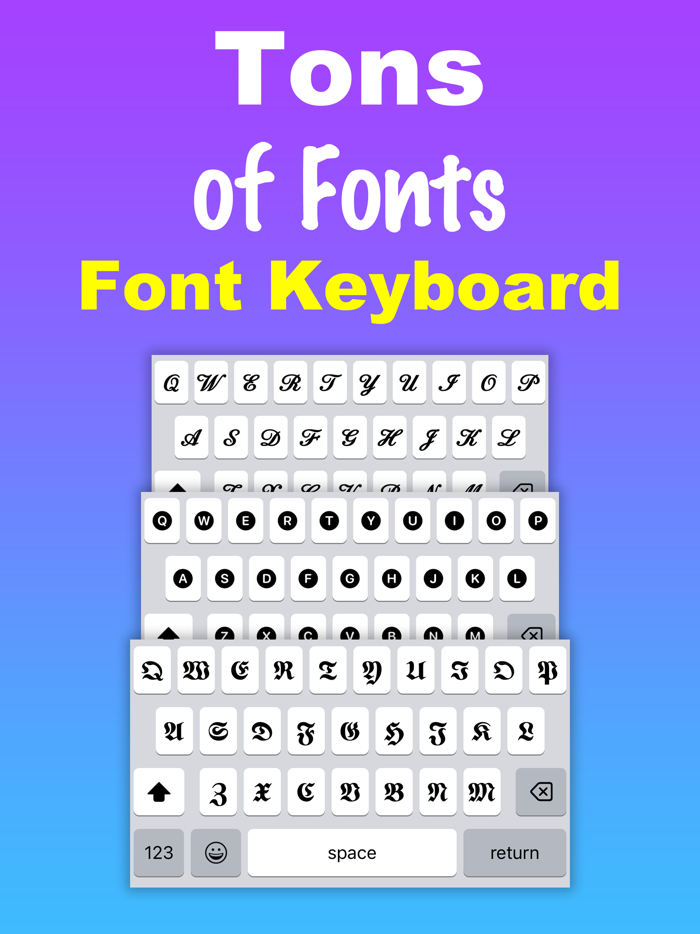 Fonts Keyboard - Text Style