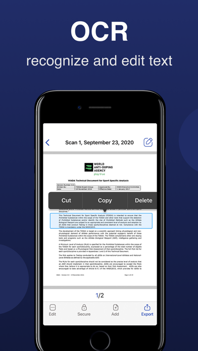 Scanner-App: Scan Text & Notes Screenshot