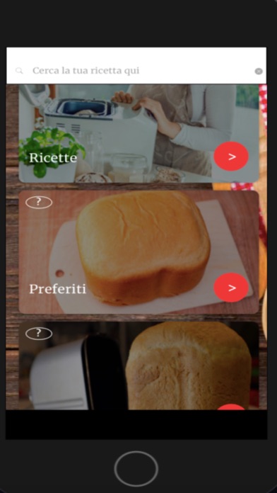 Screenshot #1 pour Ricette Macchina del pane