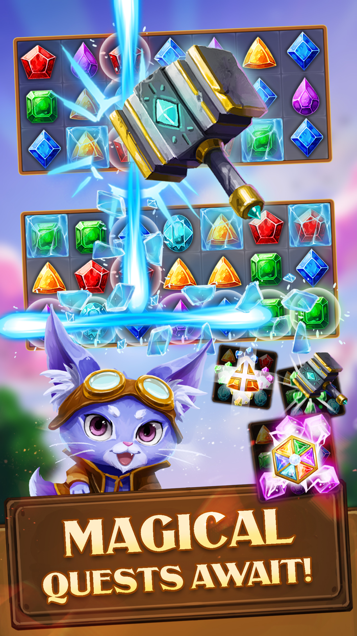 Fantasy Gems  Match 3 Puzzle