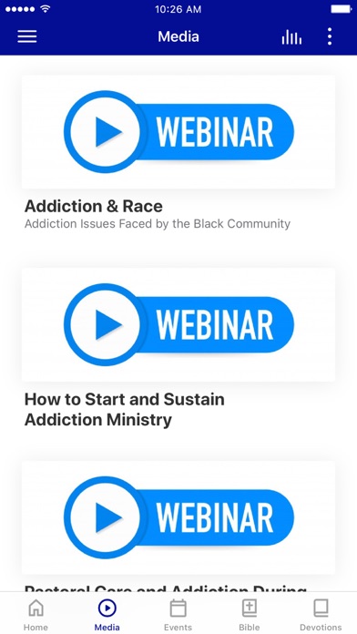 Center of Addiction & Faith Screenshot