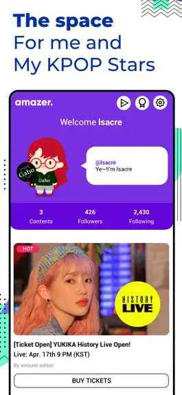 Game screenshot amazer - KPOP FAN APP mod apk